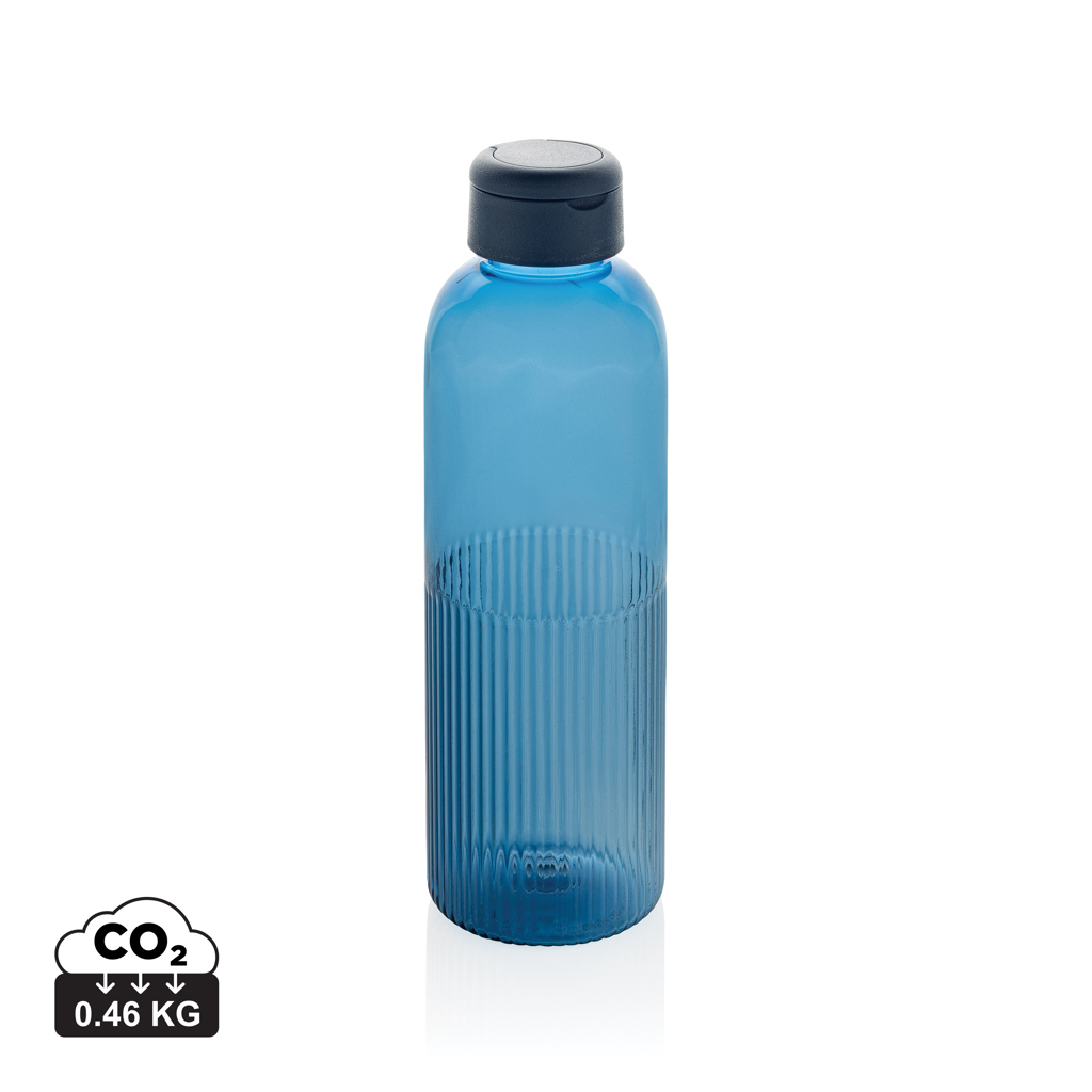 Bouteille 750ml rPET RCS étanche personnalisable Ripple Bleu marine